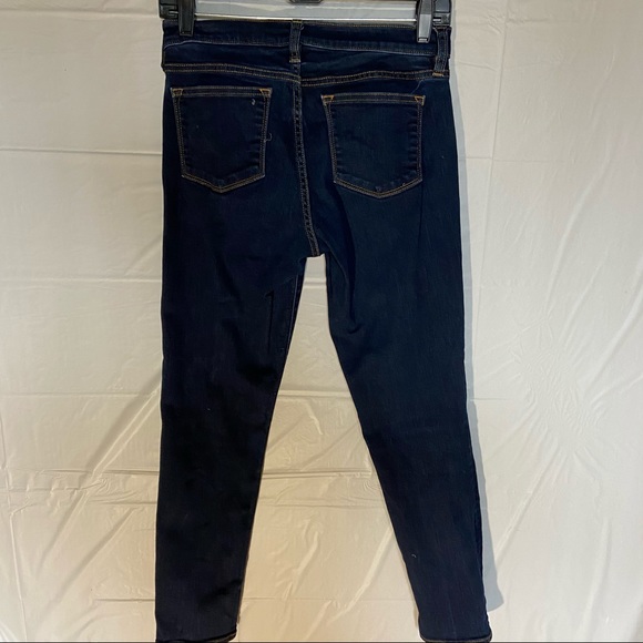 J Crew Stretch Dark Wash Skinny Jeans Size 27/28 - Picture 3 of 4